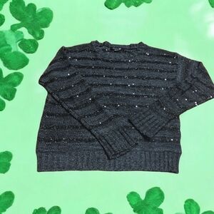 Forever 21 | Black and Tinsel Sequence Sweater